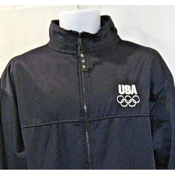 USA Olympic Committee Mens Embroidered Full Zip Jacket Coat Size XL - Picture 3 of 8